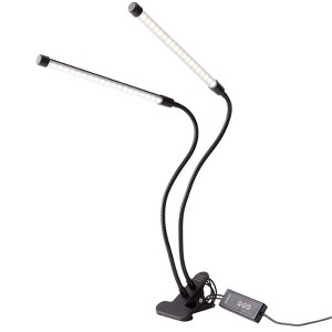The Lakeside Collection Dual LED Desk Lamp With Clamp - 1 of 4
