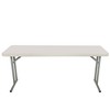 18"x72" Heavy Duty Seminar Folding Banquet Table Speckled Gray - Hampden Furnishings: Heat-Resistant, 700 lbs Capacity, No Assembly - 2 of 4