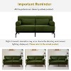 NicBex Modern Chenille Loveseat Sofa with Back Pillow & Cylindrical Armrest,Unique Comfy 2-Seater Sofa for Living Room,Bedroom - 4 of 4