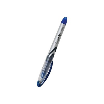 Staples OptiFlow Needle-Tip Rollerball Pens Fine Point Blue Dozen (15195)