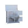Kumasinova 41" Outdoor Rabbit Hutch with Run,2-Story Rabbit Cage Indoor Use,Waterproof Roof&2 Leak-Proof Trays,Bunny Cage with Ramp for Small Animals - 3 of 4
