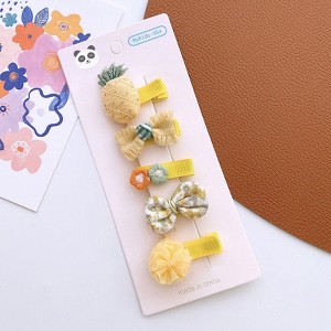 MyKids-USA Versatile Hair Accessory For Babies: Beautiful Colorful Small Butterfly Bow Hair Clip Sets - 1 of 1