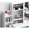 Vanity Desk with Mirror and Lights for Makeup, Vanity Mirror with Lights and Table Set with 3 Color Lighting Brightness Adjustable, 4 Drawers - 2 of 4