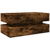vidaXL Coffee Table - Smoked Oak Modern Coffee Table with RGB LED Lights - Engineered Wood, 35.4" x 19.7" x 15.7" - Living Room/Office/Lounge - 2 of 4