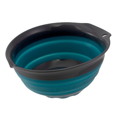 Squish 1.5qt Collapsible Bowl Teal/Gray