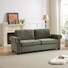 NicBex Convertible Sleeper Chair,Pull-out Sofa Bed with 2 Seat/3 Seat,Couches with Modern Design for Living Room,Gray/Beige/Green - 2 of 4