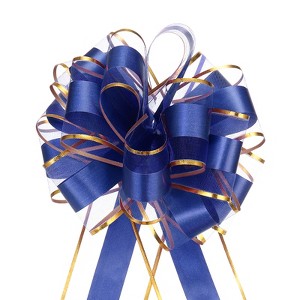 Unique Bargains Christmas Wedding Car Basket Gift Wrapping Big Pull Bow 5 Pcs - 1 of 4