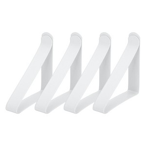 Unique Bargains Stainless Steel Windproof Anti-Rust Tablecloth Clips 4 Pcs - 1 of 4