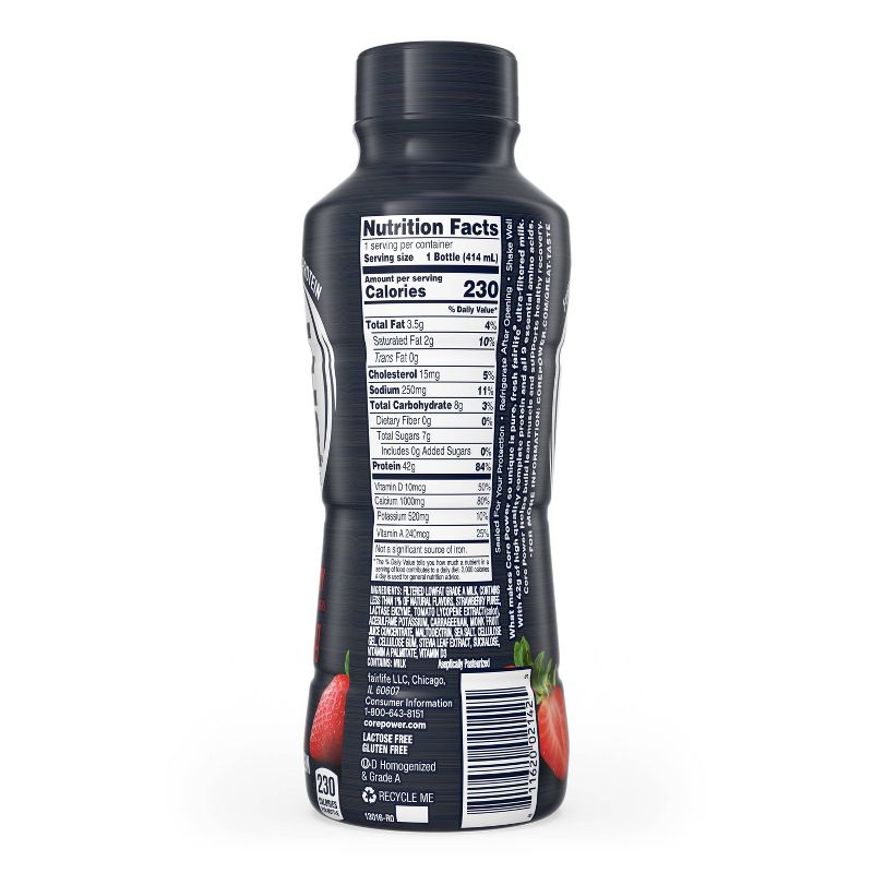 Core Power Elite Strawberry 42G Protein Shake - 14 fl oz Bottle, 4 of 8