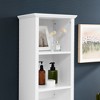 63" Tall Bathroom Storage Cabinet with Removable Laundry Basket, Adjustable Shelves Storage Unit for Home, Kitchen, Laundry Room, Bathroom Organizer - 3 of 4