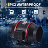 6 Inch Inline Duct Fan, 312 CFM Ventilation Exhaust Fan Quiet AC-Motor Inline Fan for Cooling Booster, Grow Tents, Hydroponics, Black and Red - 3 of 4