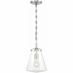 Crystorama Lighting Voss 1 - Light Pendant in  Polished Nickel - 1 of 4