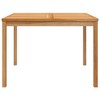 vidaXL Patio Dining Table 43.3 inches x43.3 inches x30.3 inches  Solid Teak Wood - 4 of 4