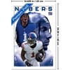 Trends International NFL New York Giants - Malik Nabers 25 Framed Wall Poster Prints - 3 of 4