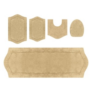 Home Weavers Waterford 100% Cotton Bath Rug Set, Non-Slip Bath Mats ...