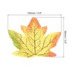 Unique Bargains Wedding Thanksgiving Halloween Decoration Fake Artificial Maple Leaves 100 Pcs - 2 of 4