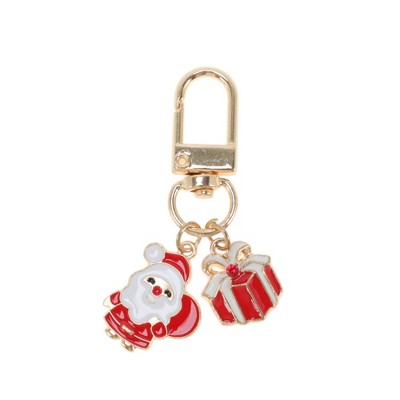Unique Bargains Christmas Keychain Lobster Clasp Zinc Alloy 2.2" 1 Pc