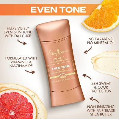 SheaMoisture Even Tone Antiperspirant Deodorant Stick with Vitamin C &#38; Niacinamide - 2.6oz_4