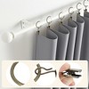 Unique Bargains Curtain Rings with Clips Iron for Hanging Curtains and Shower Curtain 10 Pcs - 3 of 4