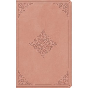 ESV Giant Print Value Personal Size Bible (Trutone, Blush Rose, Fleur-De-Lis Design) - by  Esv Bibles (Leather Bound) - 1 of 1