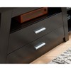 INFURNIC TV Stands and Consoles Modern Tall TV Stand with 2 Drawers and Divided Shelves for Bedroom Living Room, Espresso, 63.5"*17.75"*7.75" - 3 of 4