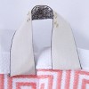 100% Cotton Medium Weight Floral Infinity Trim 8 Piece Bathroom Towel Set by Blue Nile Mills - 4 of 4