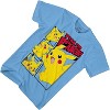 Pokemon Boys Pikachu Game Shirt - Gotta Catch Em All - Ash Pikachu Charizard Pokeball Official T-Shirt (Carolina Blue, X-Large) - 4 of 4