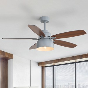 Sofucor Large Ceiling Fans with Lights and Remote Large 6-Speed 3-Timer Farmhouse Ceiling Fan Noiseless Reversible DC Motor Glass Lampshade - 1 of 4