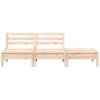 vidaXL Patio Sofa 3-Seater - Outdoor Conversation Couch - Rustic Pine Wood - Modular Design - Garden Lounge Set - 4 of 4