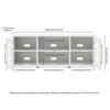 58" White TV Stand - Henn&Hart - 3 of 4