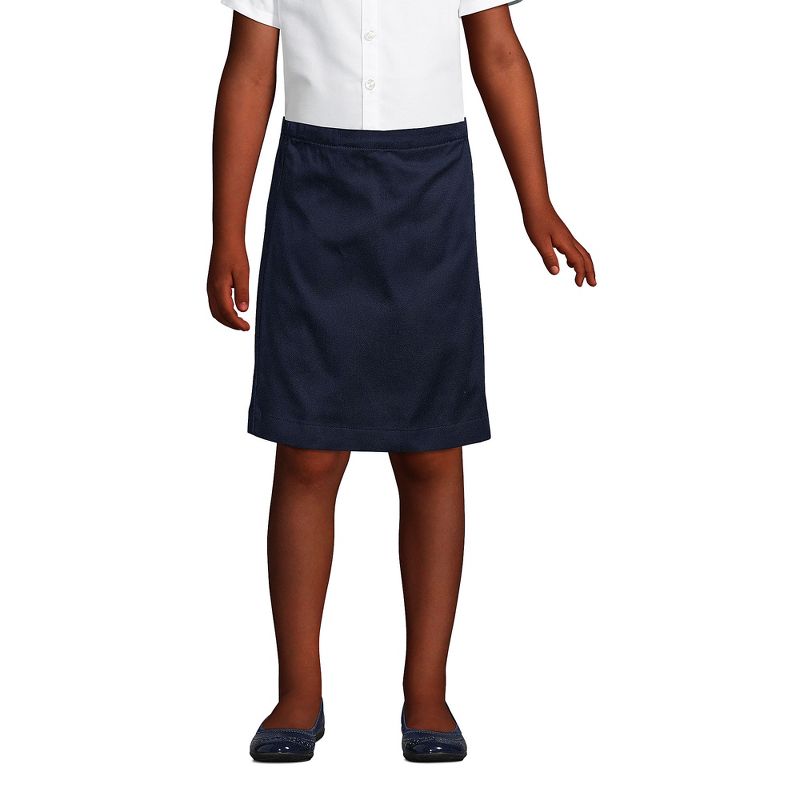 Lands' End School Uniform Kids Blend Chino Skort Top of Knee, 3 of 4
