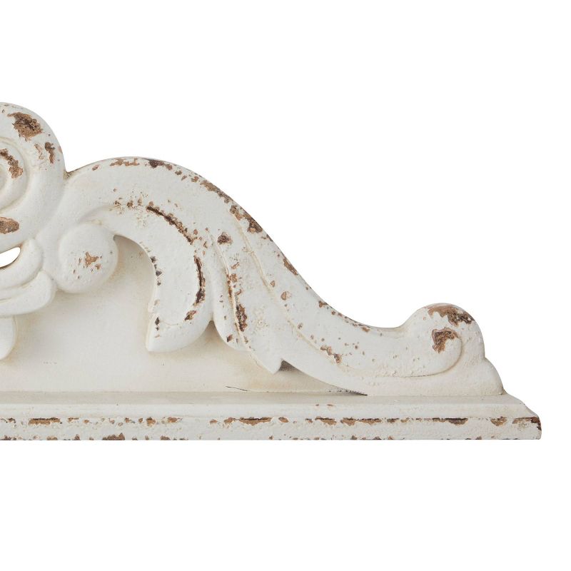 Wood Geometric Carved Arabesque Wall Decor White - Olivia &#38; May, 4 of 8