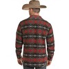 Men's Wool Aztec Jacquard Shirt Jacket - Powder River - 2 of 2