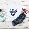 The Juniper Shop Patriotic Cow Sunglasses Toddler Short Sleeve Tee - 2 of 4