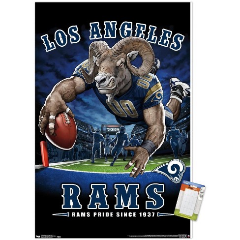 Trends International NFL Los Angeles Rams - Commemorative Super Bowl LVI Champions Framed Wall Poster Prints Black Framed Version 22.375 x 34