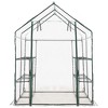 vidaXL Greenhouse with 8 Shelves 4.7 ft.x4.7 ft.x6.4 ft. - 4 of 4