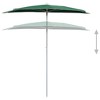 vidaXL Garden Half Parasol with Pole 70.9"x35.4" Green - 4 of 4