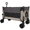 VYNXARIA Tall Heavy-Duty Folding Wagon Cart with 480lbs Capacity for Camping, Beach, Sports, Gardening,Gray - 3 of 4