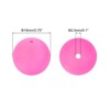 Unique Bargains Round Loose Silicone Beads for DIY Keychain Jewelry Making 50 Pcs - 3 of 4