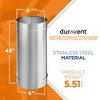 DuraVent DuraBlack 6DBK-48SS Stainless Steel Single Wall Wood Burning Stove Pipe Connector to Vent Smoke and Exhaust, 48 Inches Long x 6 Inch Diameter - 3 of 4