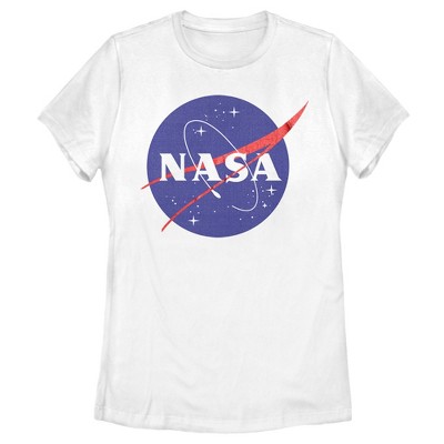 Nasa 1976 Typography Women's Navy Blue Graphic Tee : Target