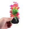Unique Bargains Artificial Plants Aquarium Aquascaping Tank Decor 20cm High Red Green - 3 of 3
