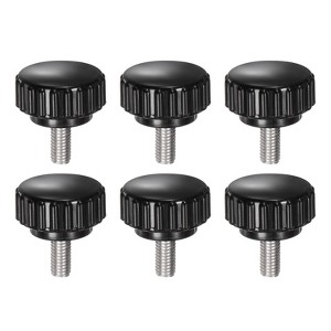 Unique Bargains Plastic Threaded Bolt Knurled Clamping Knob Thumb Screws 6 Pcs - 1 of 4