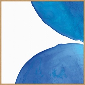 30" x 30" Pools of Turquoise III by Piper Rhue Framed Canvas Wall Art Print - Amanti Art - 1 of 4
