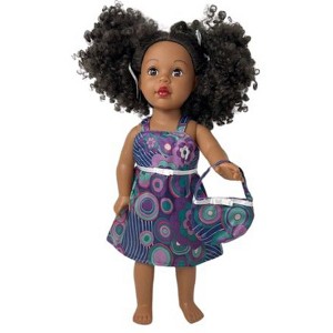 Doll Clothes Superstore Sundress With Purse Fits 18 Inch Girl Dolls Like American Girl Our Generation My Life Dolls - 1 of 4