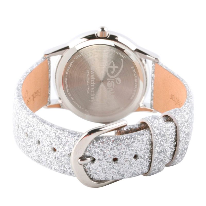 Girls' Disney Descendants 2 Evie Tween Stainless Steel Watch - Silver, 3 of 6