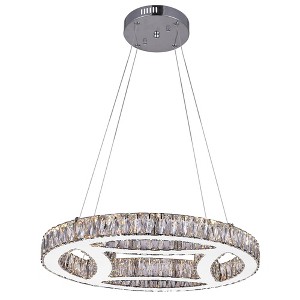 CWI Lighting Beyond LED Chandelier With Chrome Finish - 1 of 4