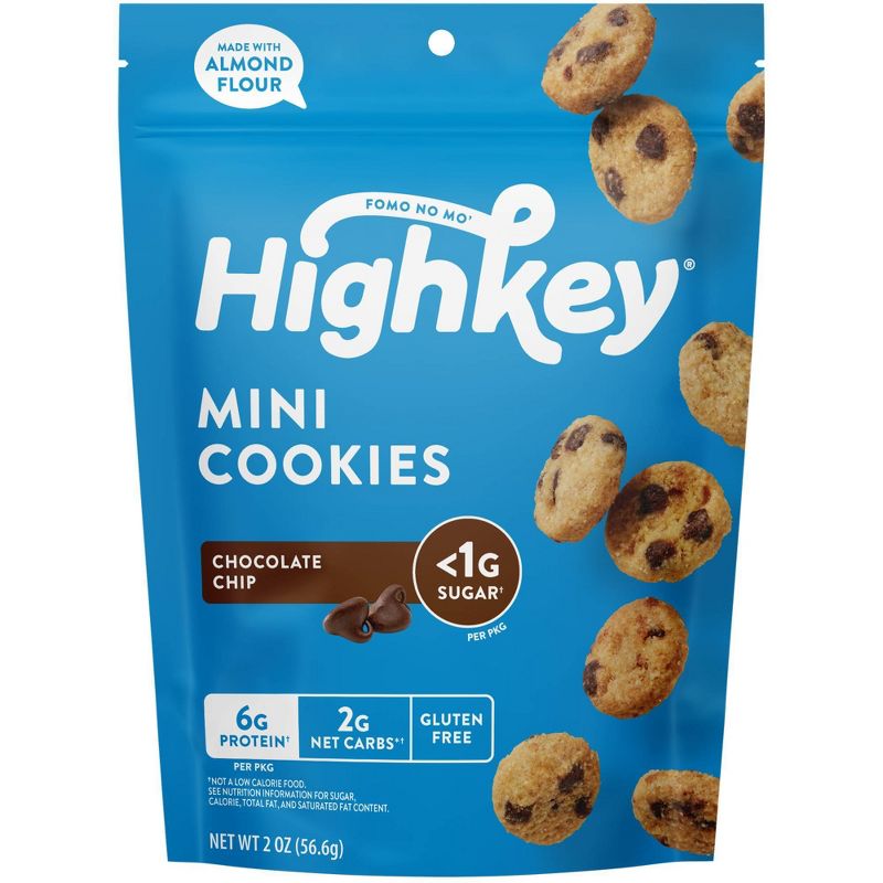 HighKey Chocolate Chip Mini Cookies - 2oz, 1 of 15