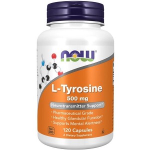 Tyrosine 500mg by Now Foods  -  120 Capsule - 1 of 3
