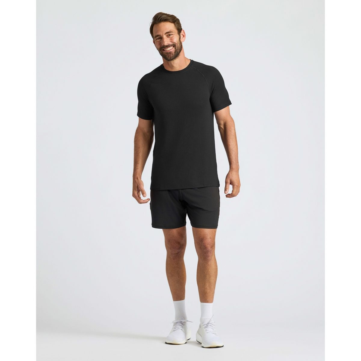 Men's Black Active Mesh Crew - True Classic - thumbnail 4